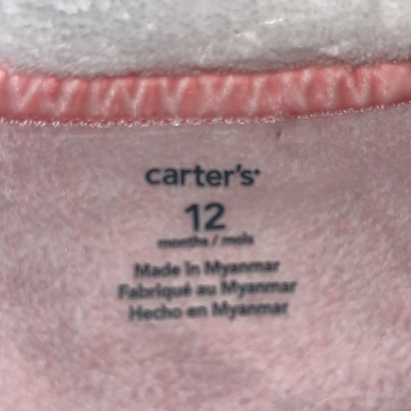 Carter’s super soft velour hooded warm-weather onesie 12m - Picture 8 of 8